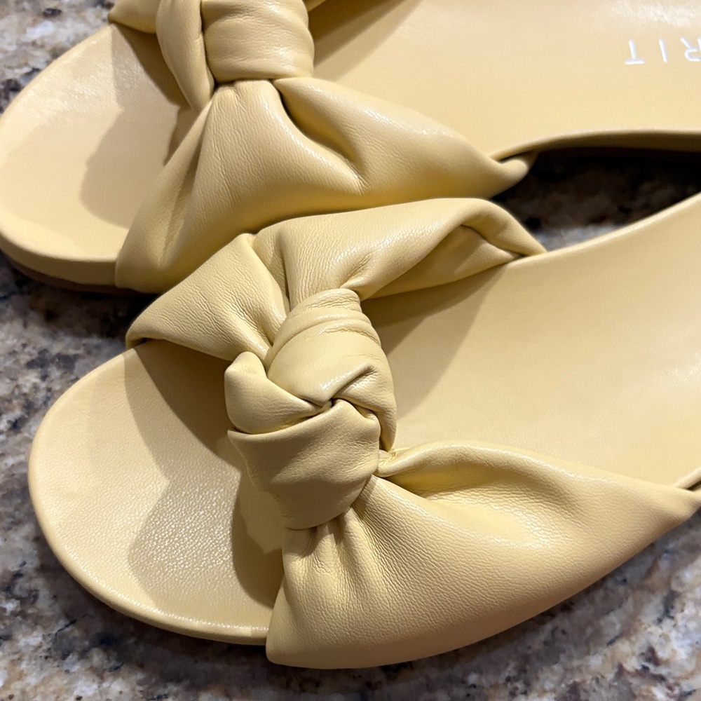 Esprit Women's Yellow Knot Slide Sandals - Picture 4 of 10